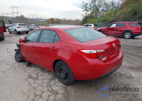 2016 Toyota Corolla Le из США, поврежденный, VIN 2T1BURHE2GC648490